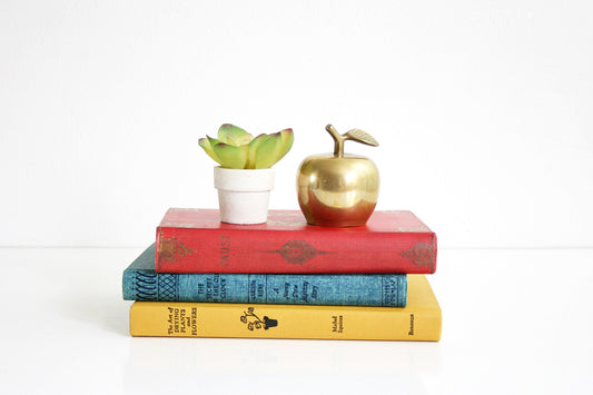 SOLD - Mid Century Brass Apple / Vintage Apple Bell