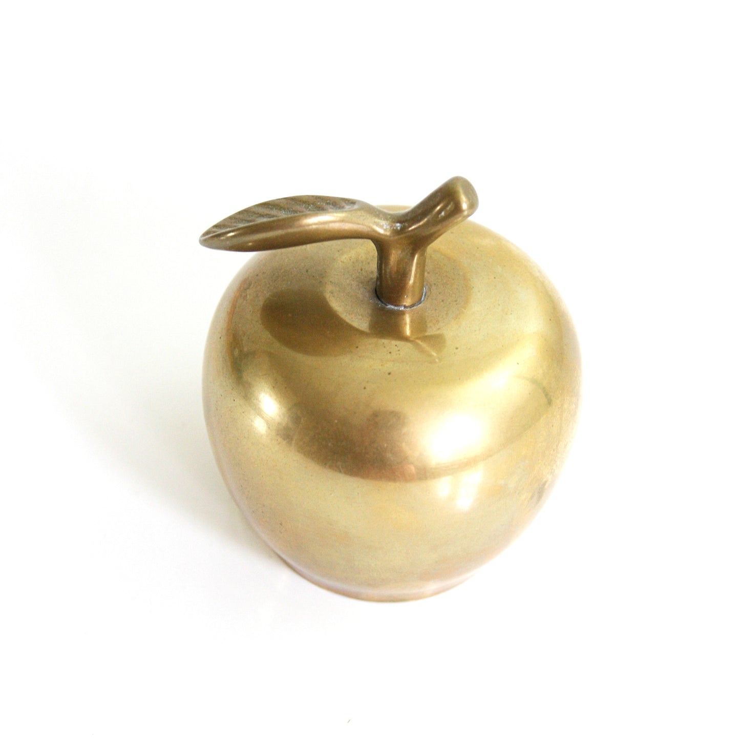 SOLD - Mid Century Brass Apple / Vintage Apple Bell
