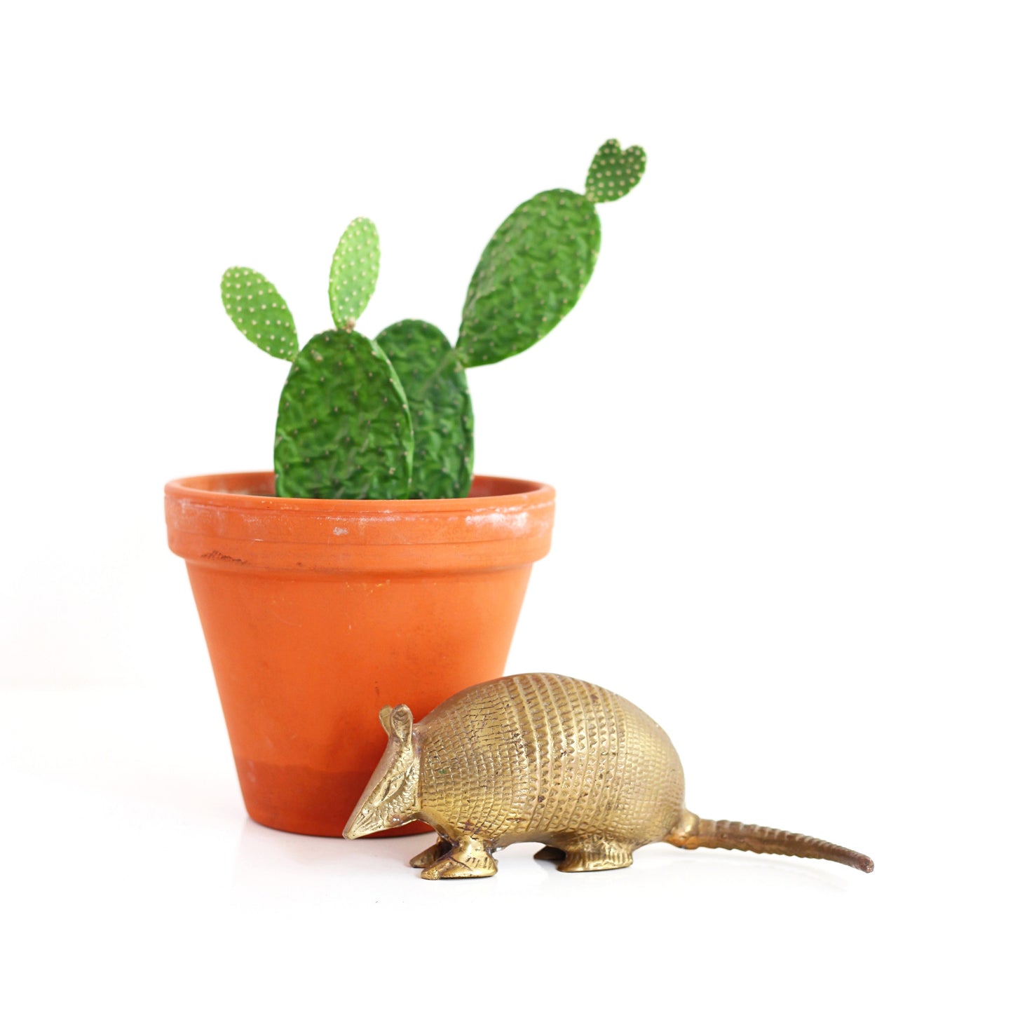 SOLD - Vintage Brass Amardillo