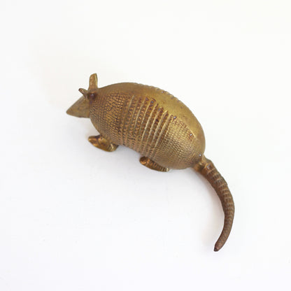 SOLD - Vintage Brass Amardillo