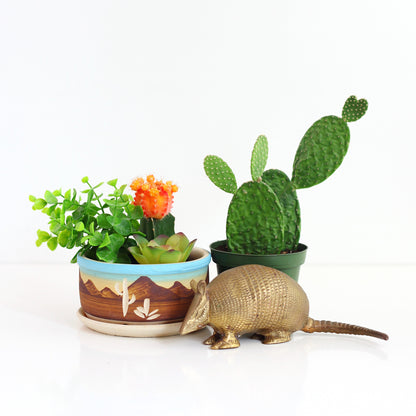 SOLD - Vintage Brass Amardillo