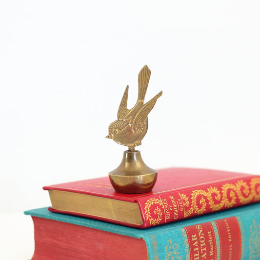 SOLD - Vintage Brass Bird Bell