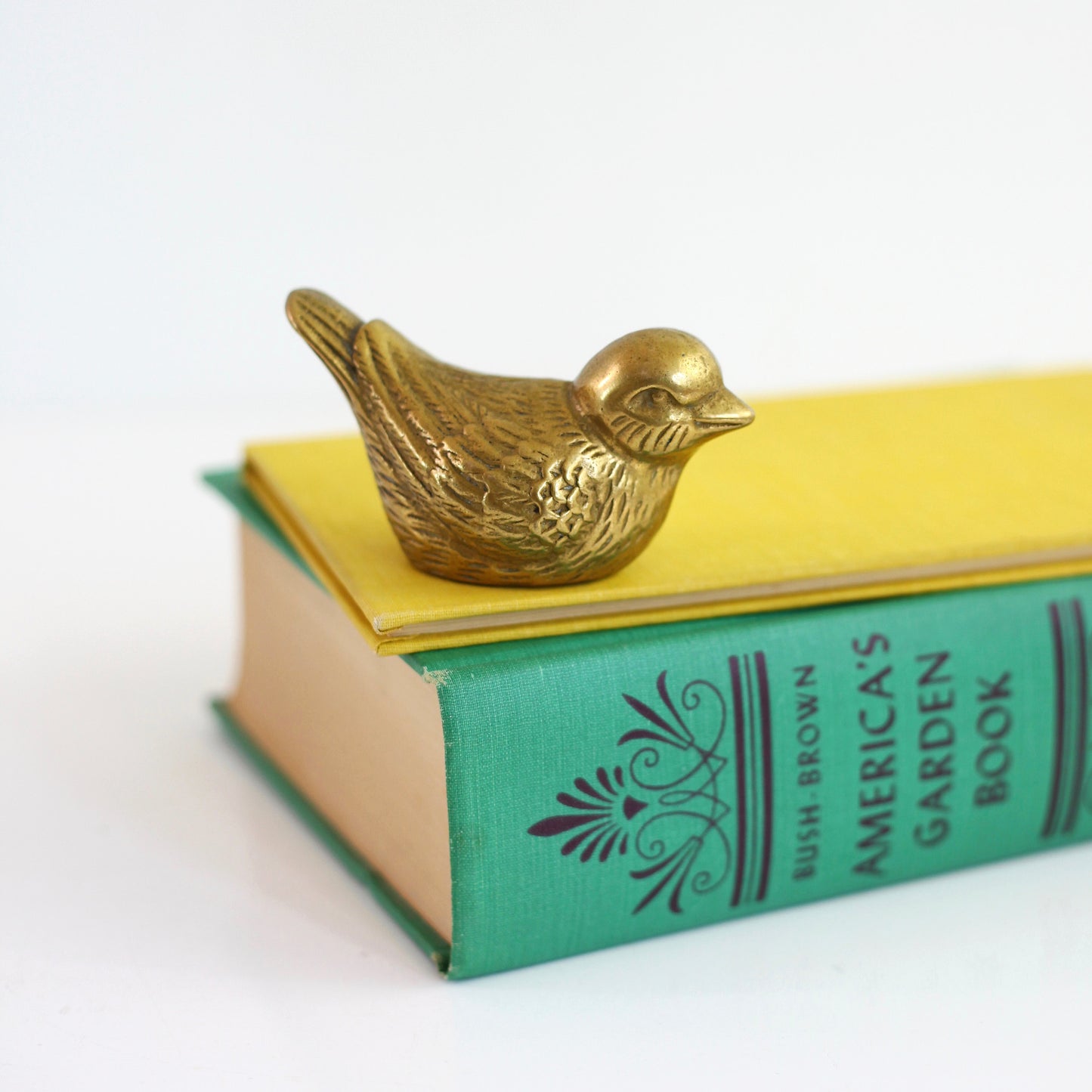 SOLD - Vintage Brass Bird Figurine