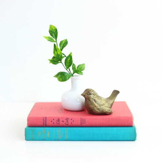 SOLD - Vintage Brass Bird Figurine