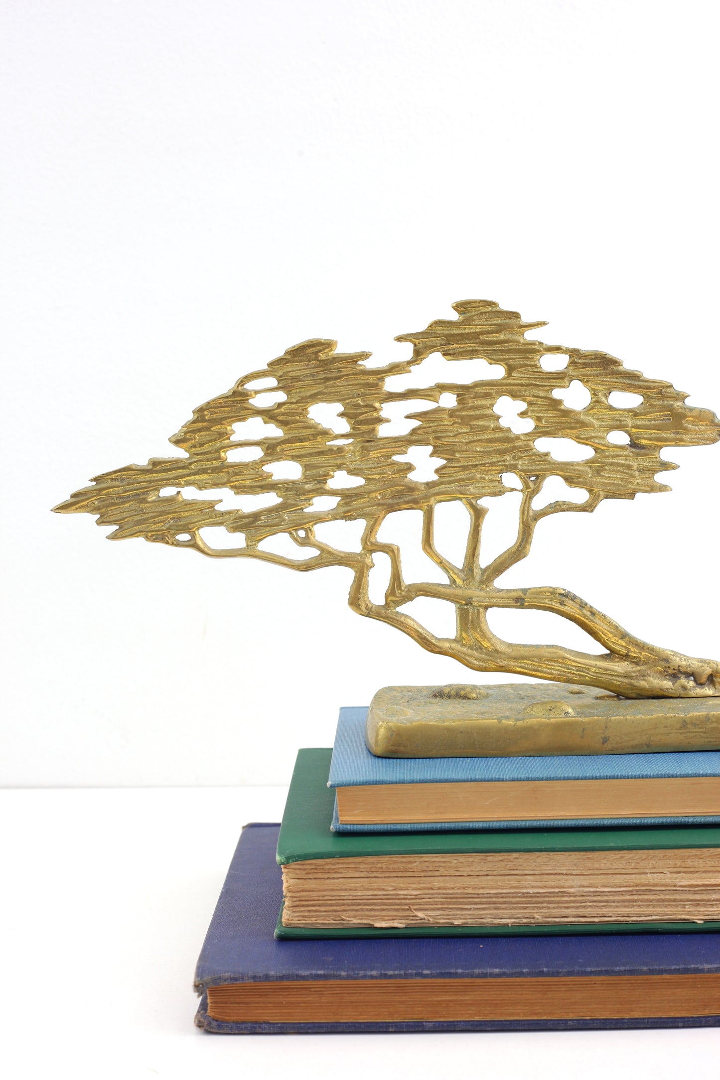 SOLD - Vintage Brass Bonsai Tree