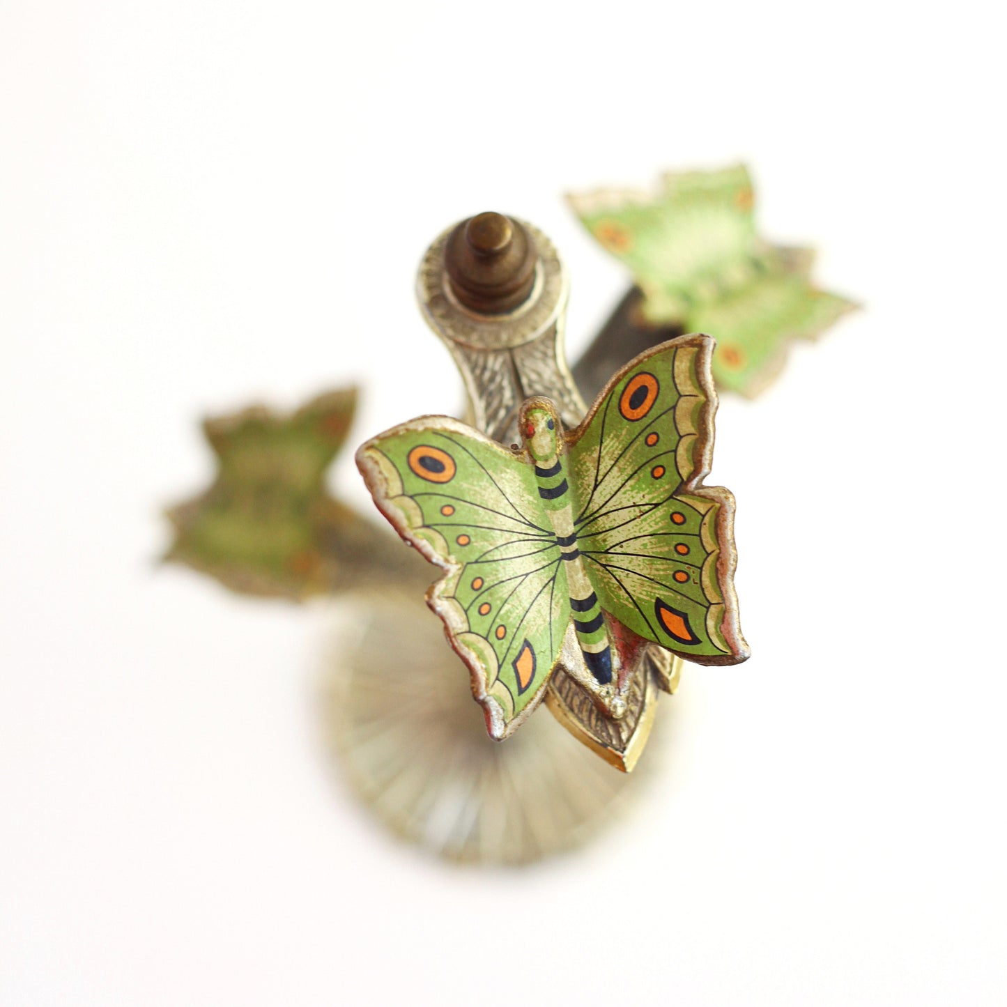 SOLD - Vintage Brass Butterfly Note Holder & Photo Display