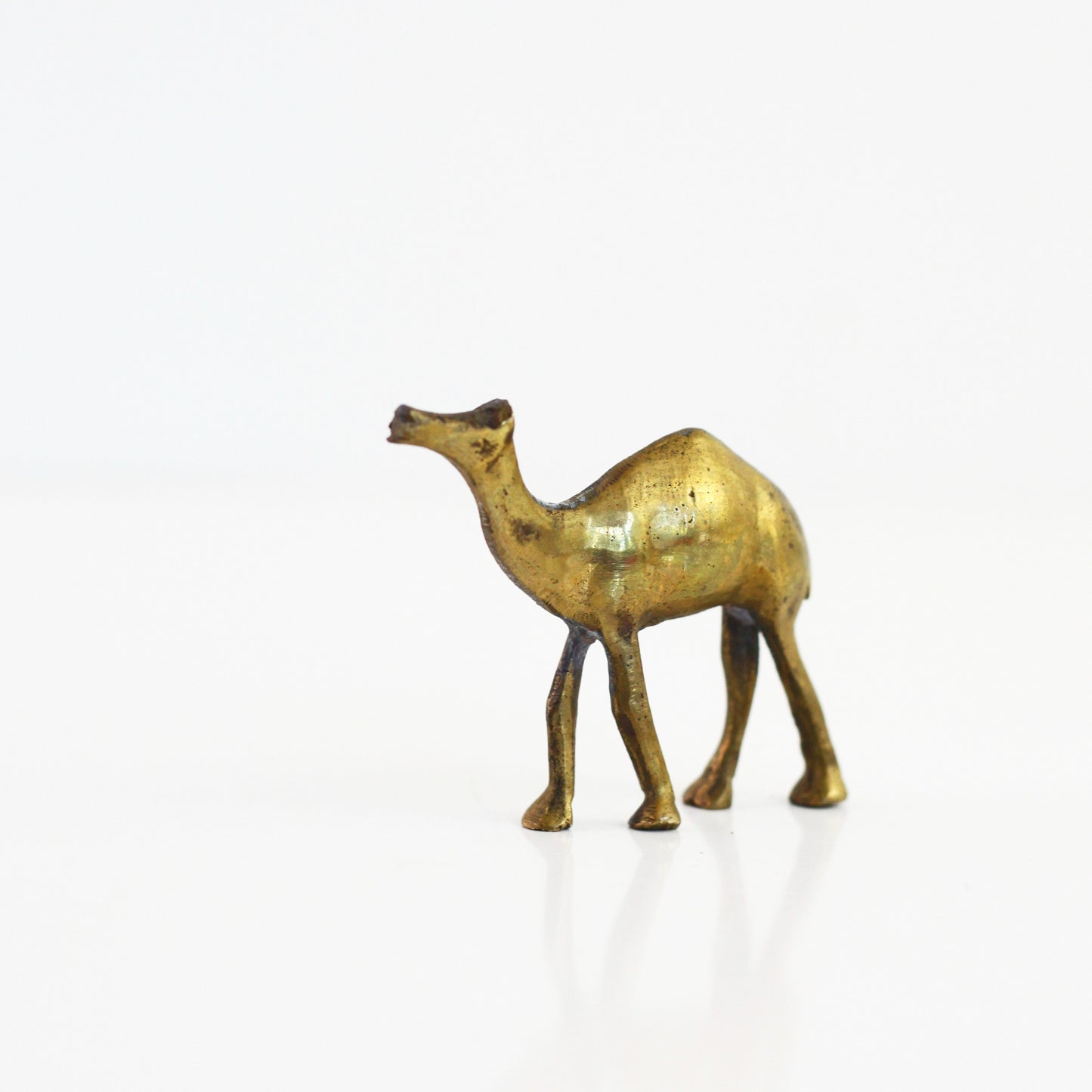 SOLD - Vintage Mini Brass Camel Figurine