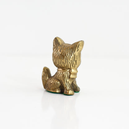 SOLD - Vintage Brass Cat Figurine