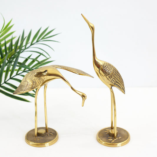 SOLD - Mid Century Modern Brass Cranes