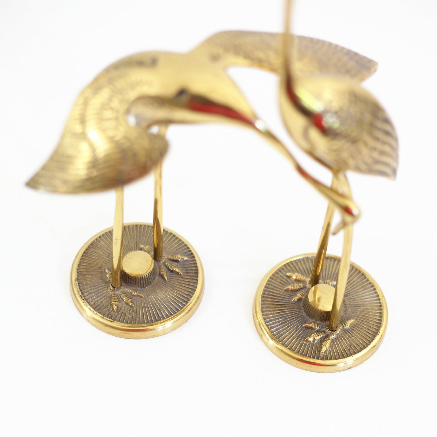 SOLD - Mid Century Modern Brass Cranes