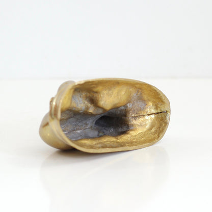 SOLD - Vintage Brass Deer Figurine - Doe and Baby Fawn