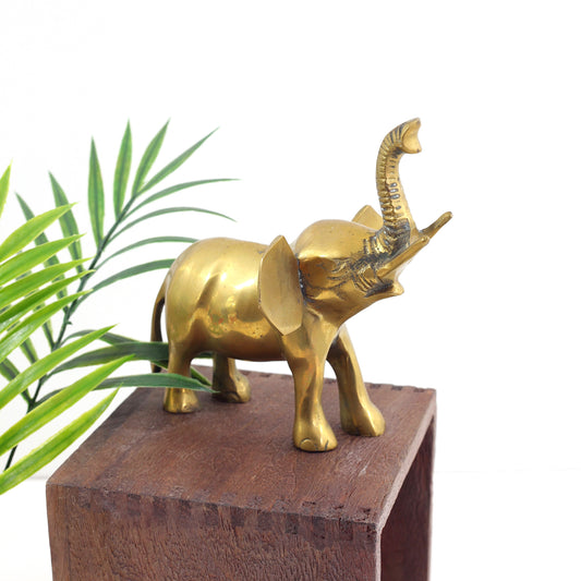 SOLD - Vintage Brass Elephant Figurine