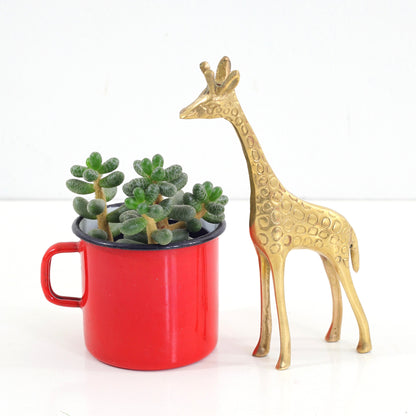 SOLD - Vintage Brass Giraffe Figurine