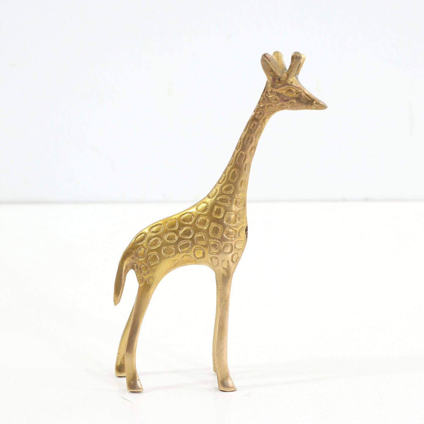 SOLD - Vintage Brass Giraffe Figurine
