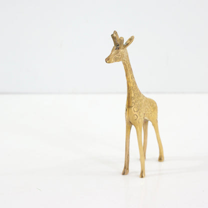 SOLD - Vintage Brass Giraffe Figurine