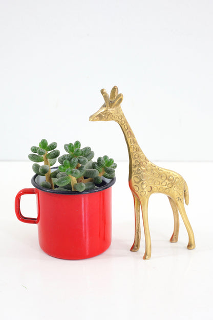 SOLD - Vintage Brass Giraffe Figurine