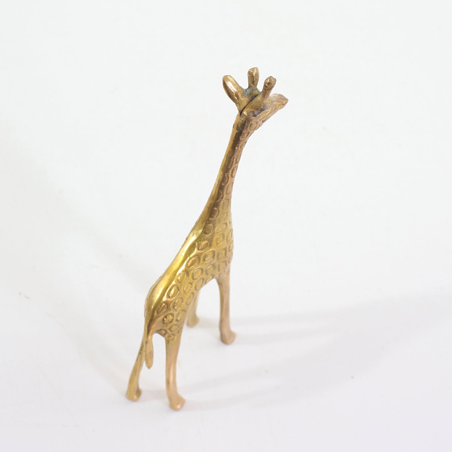 SOLD - Vintage Brass Giraffe Figurine
