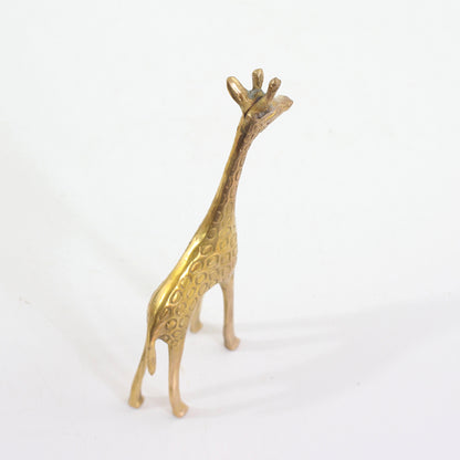 SOLD - Vintage Brass Giraffe Figurine