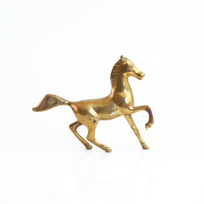 SOLD - Vintage Brass Horse Figurine