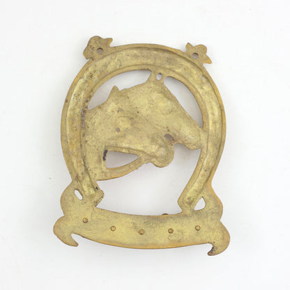 SOLD - Vintage Brass Horse Wall Hooks