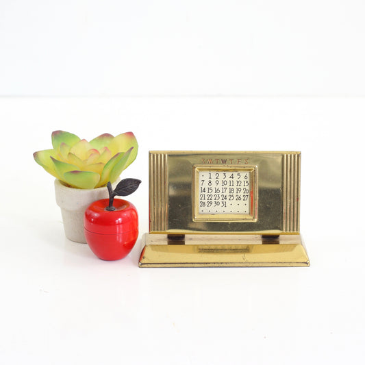 SOLD - Vintage Brass Perpetual Calendar