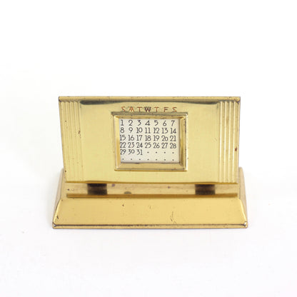 SOLD - Vintage Brass Perpetual Calendar