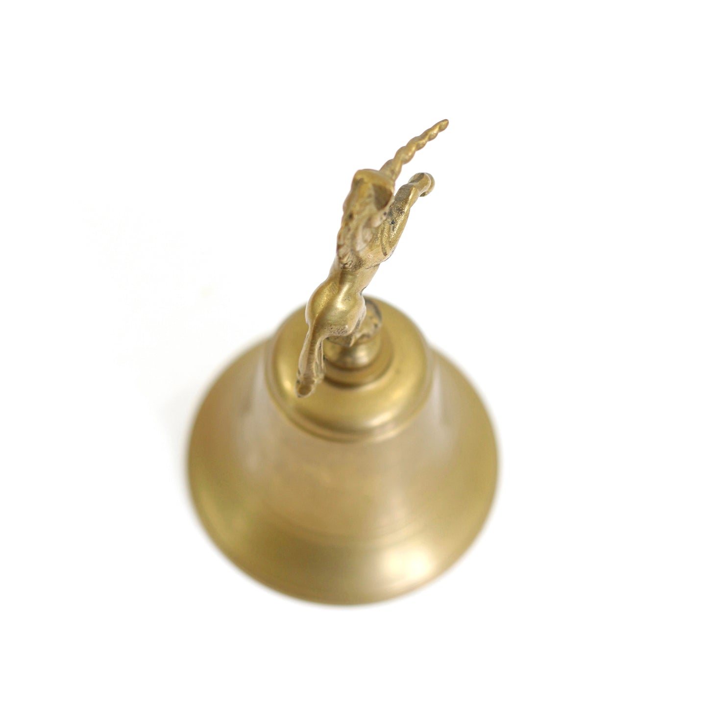 SOLD - Vintage Brass Unicorn Bell