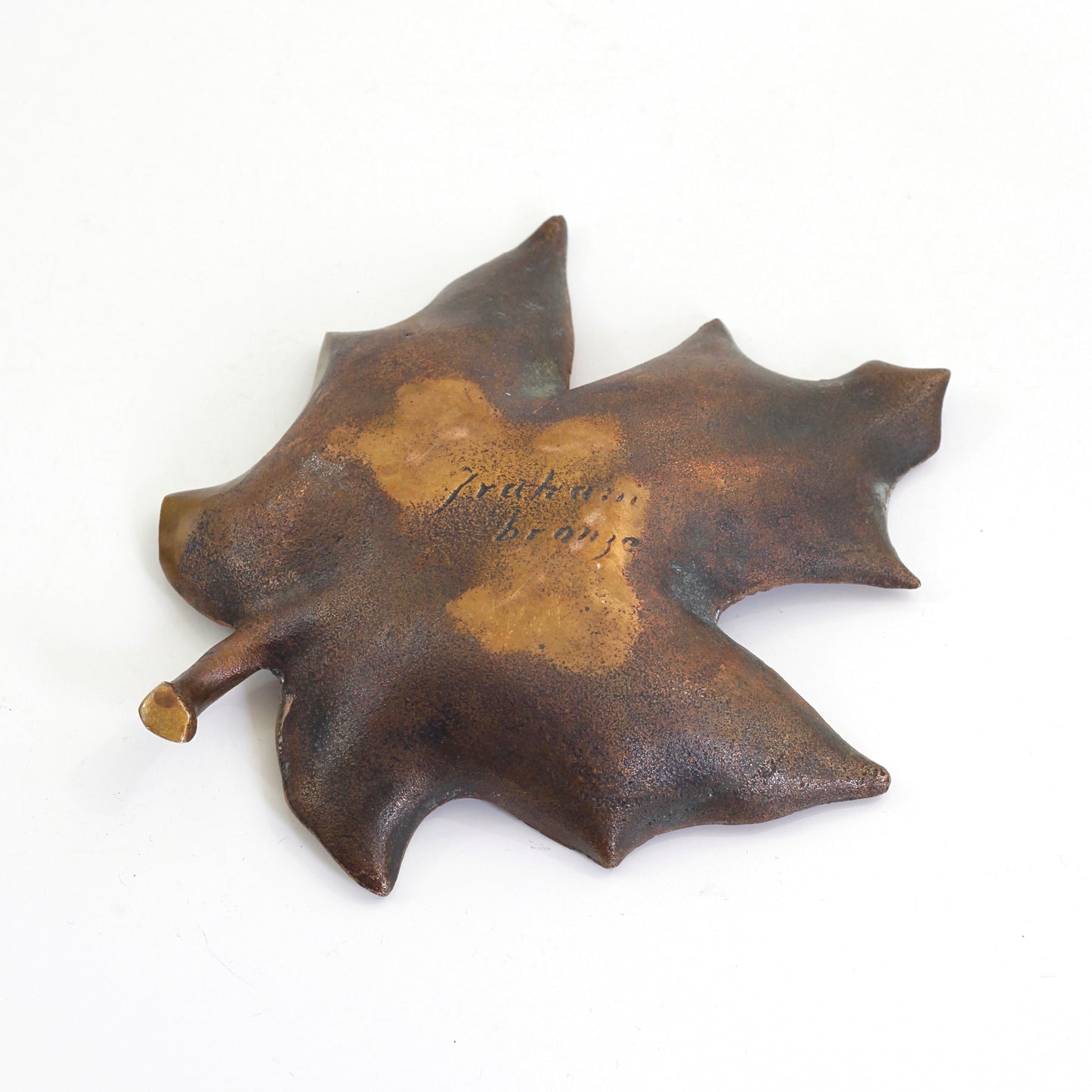 SOLD - Vintage Bronze Leaf by Sculptor Robert Graham