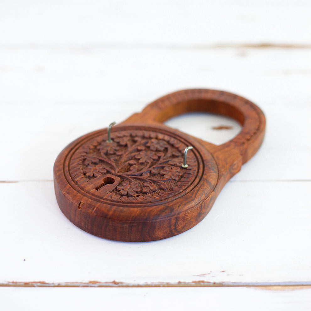 SOLD - Vintage Carved Wood Key Rack – Wise Apple Vintage