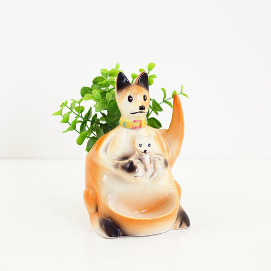 SOLD - Vintage Boxing Kangaroo Dresser Caddy