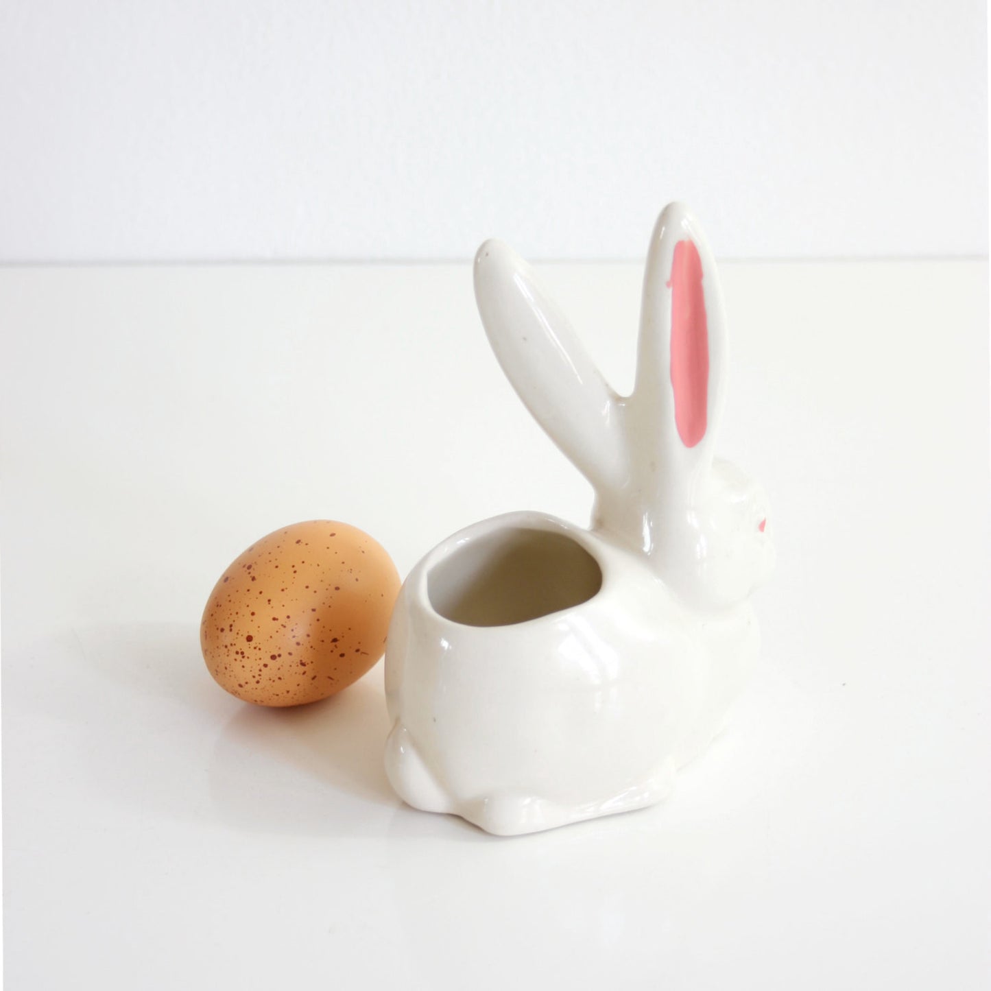 SOLD - Vintage Ceramic Bunny Rabbit Planter