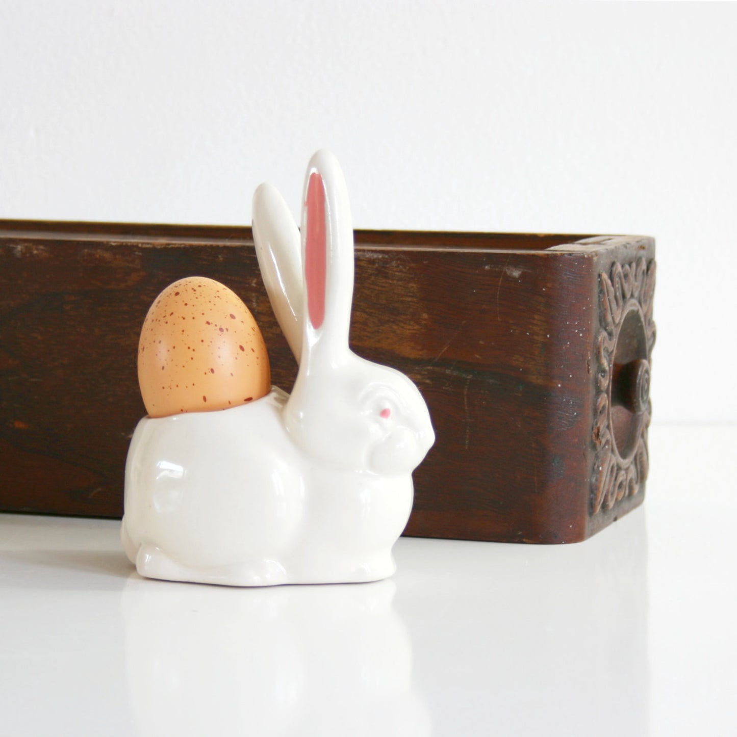 SOLD - Vintage Ceramic Bunny Rabbit Planter
