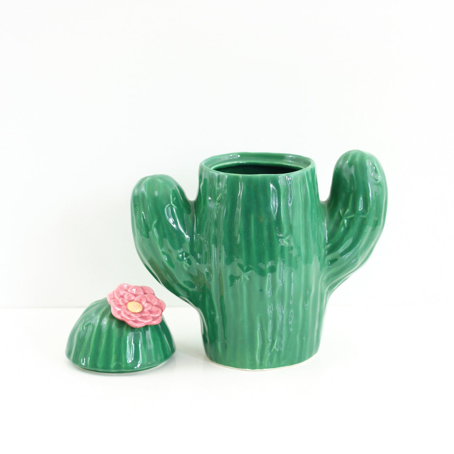 SOLD - Vintage Cactus Cookie Jar by Treasure Craft