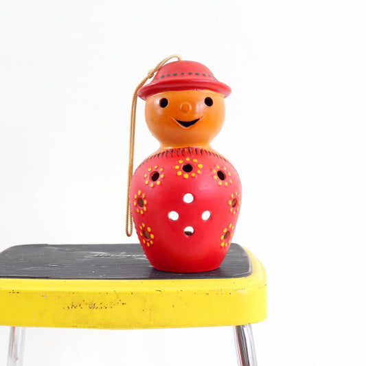 SOLD - Kitschy Vintage Figural Ceramic Hanging Lantern