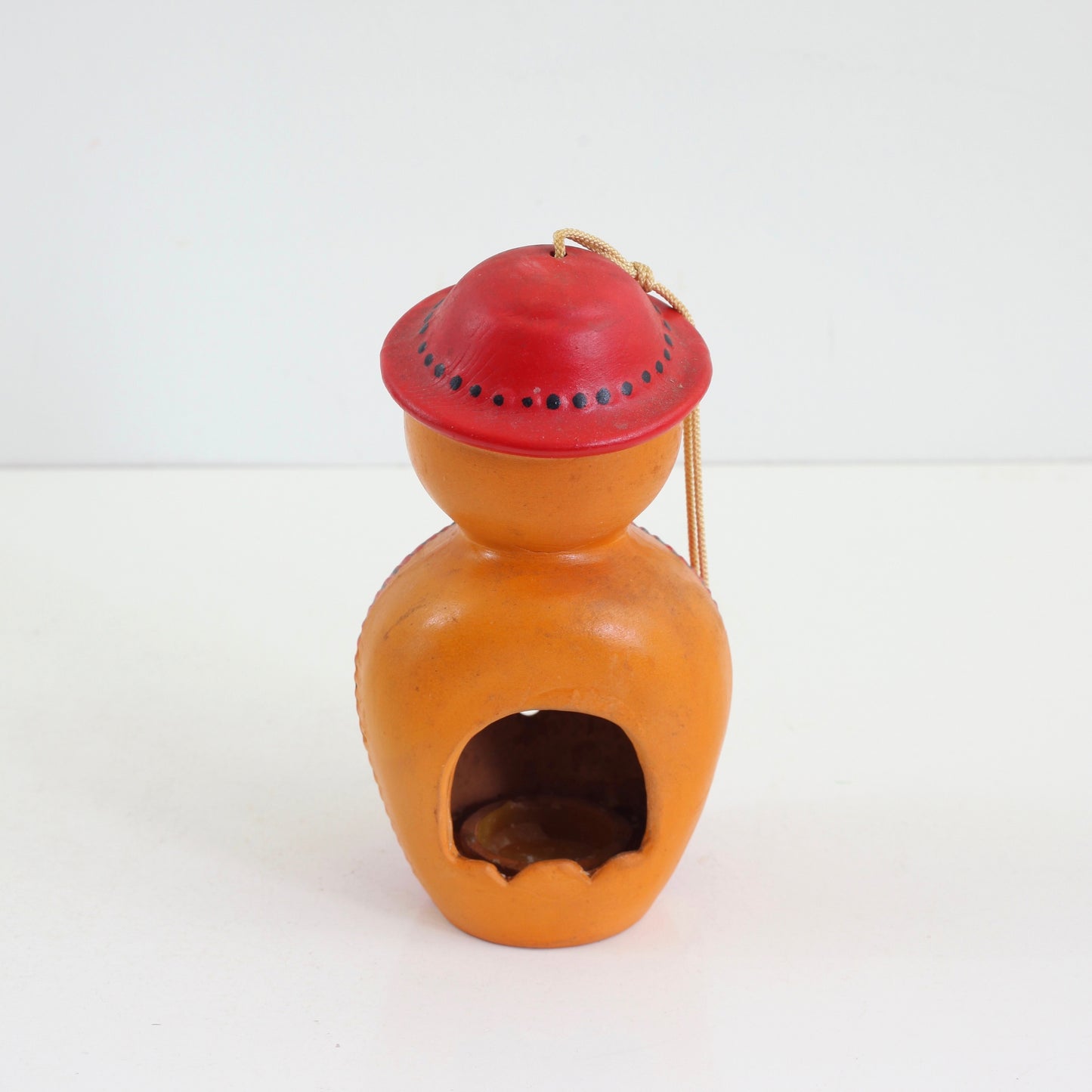 SOLD - Kitschy Vintage Figural Ceramic Hanging Lantern