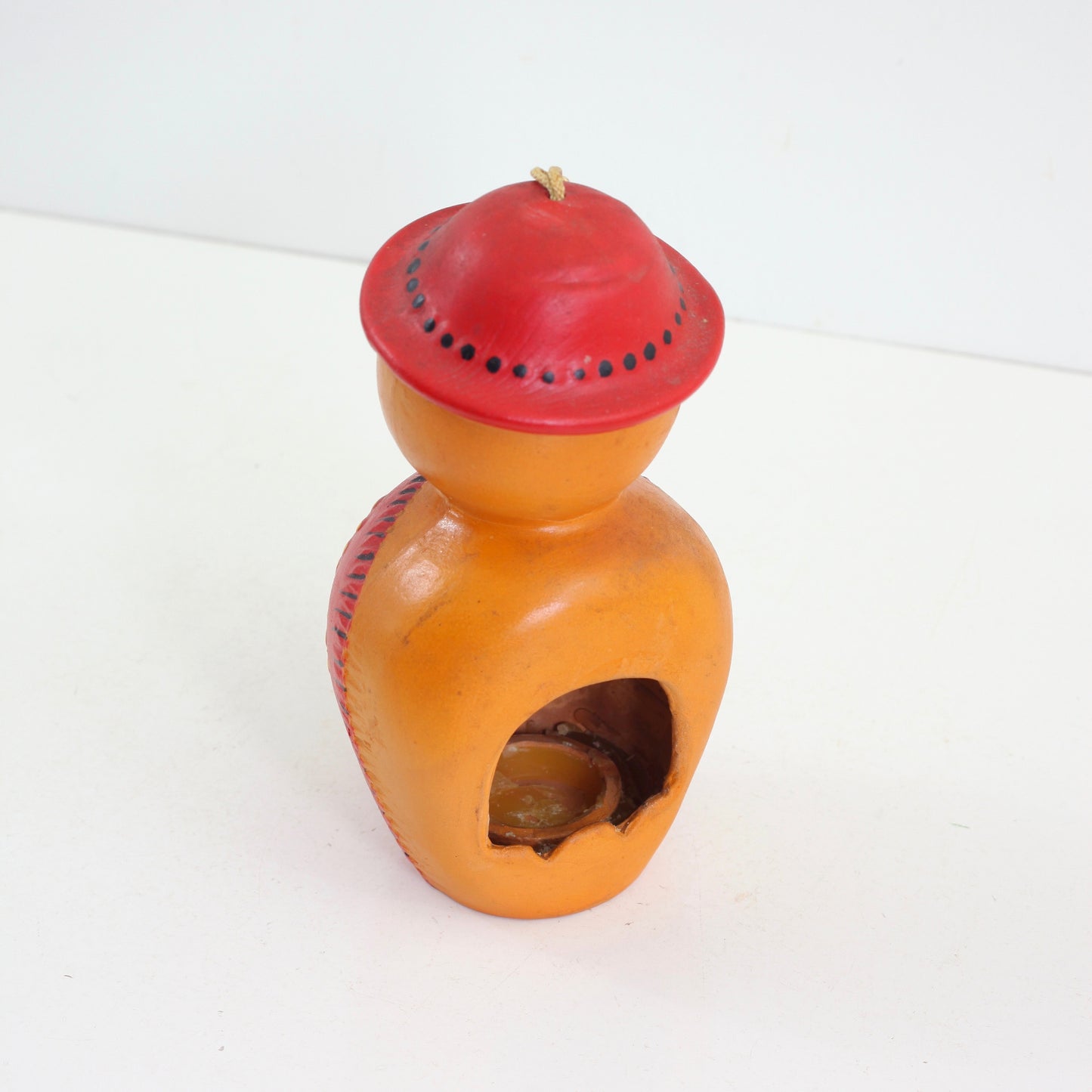SOLD - Kitschy Vintage Figural Ceramic Hanging Lantern