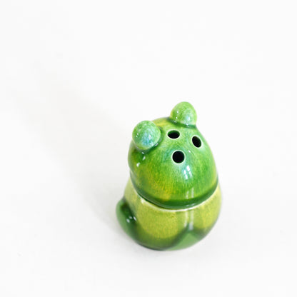 SOLD - Vintage Ceramic Frog Incense Burner