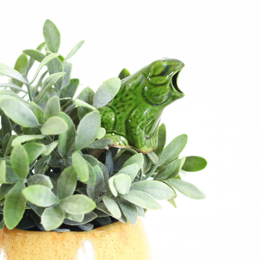 SOLD - Vintage Ceramic Frog Plant Watering Spike