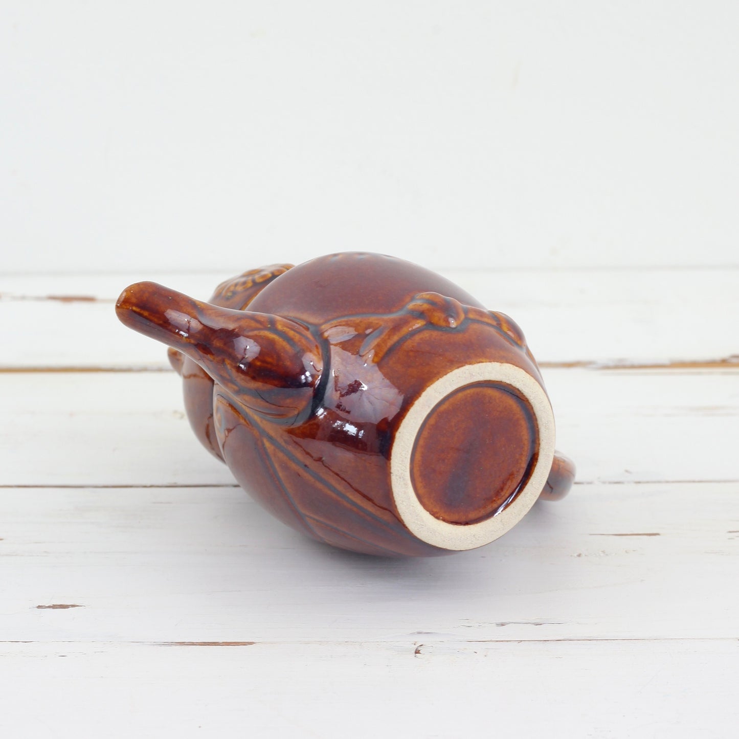 SOLD - Vintage Ceramic Owl 12 Ounce Teapot