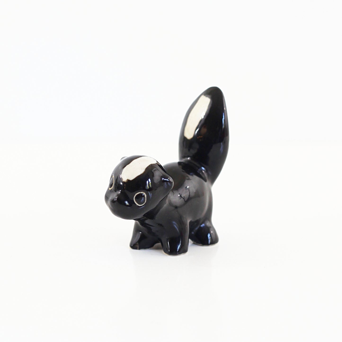 SOLD - Mid Century Ceramic Skunk Figurine