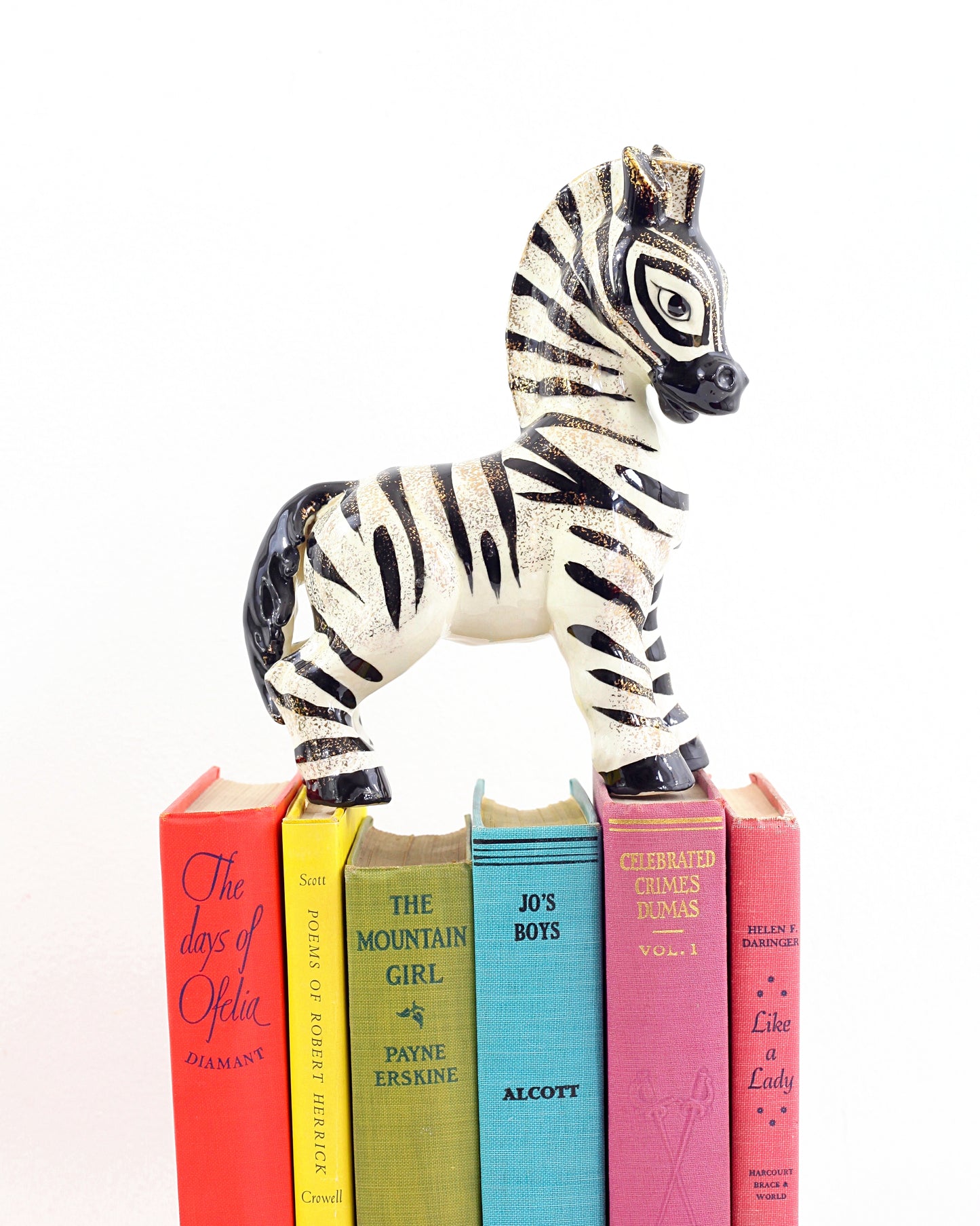 SOLD - Mid Century Ceramic Zebra