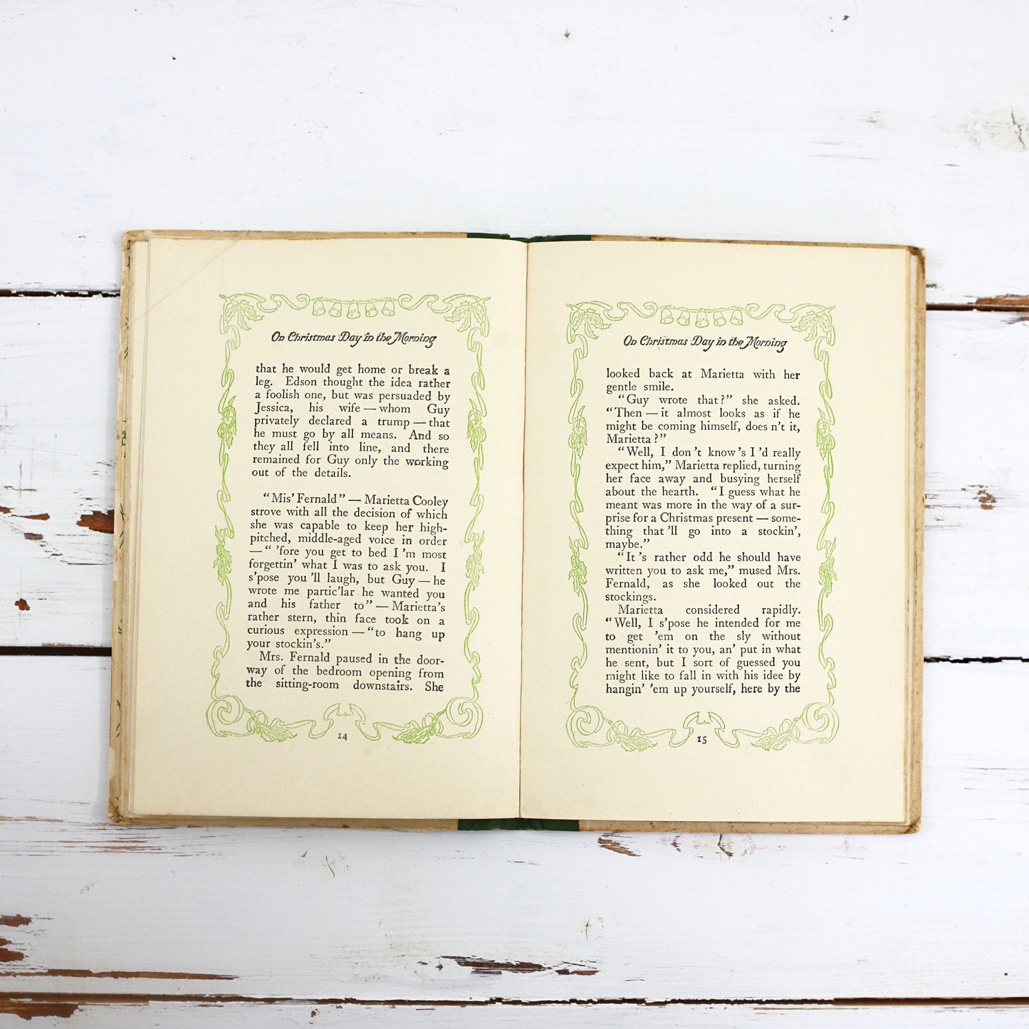 SOLD - Vintage 1908 Christmas Book / On Christmas Day in the Morning by Grace S. Richmond