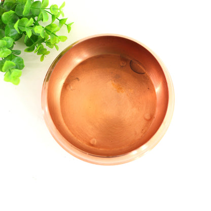SOLD - Vintage Footed Copper Bowl by Coppercraft Guild