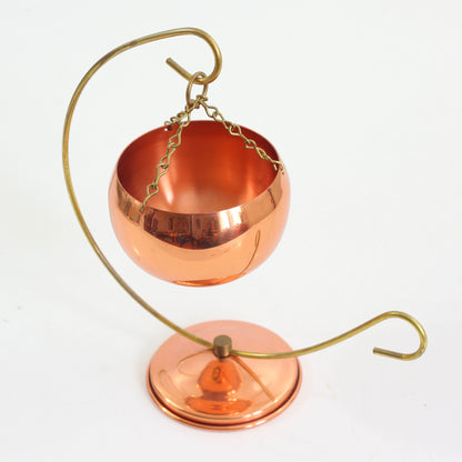 SOLD - Vintage Coppercraft Guild Hanging Planter with Stand
