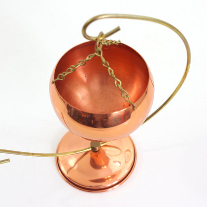 SOLD - Vintage Coppercraft Guild Hanging Planter with Stand