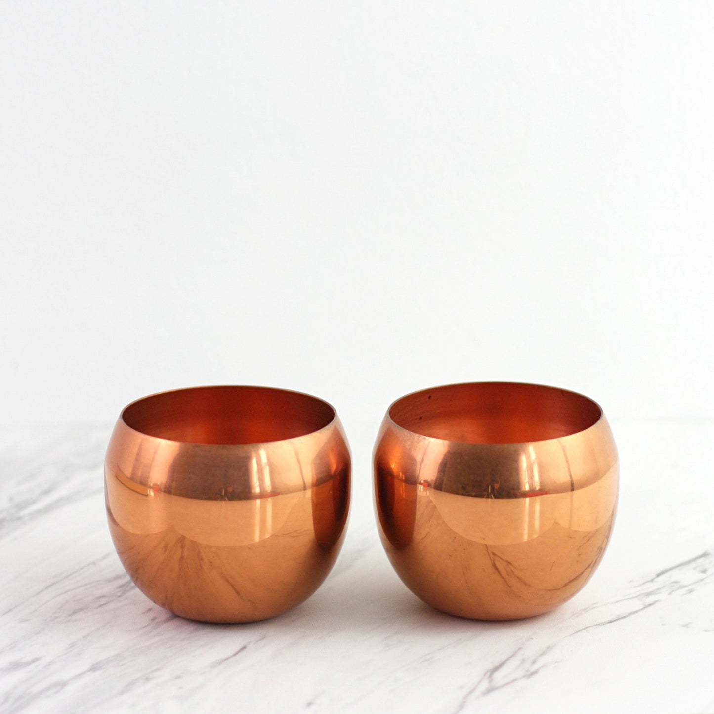 SOLD - Mid Century Modern Copper Planters by Coppercraft Guild