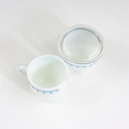 SOLD - Vintage Pyrex Garland Cream & Sugar Set