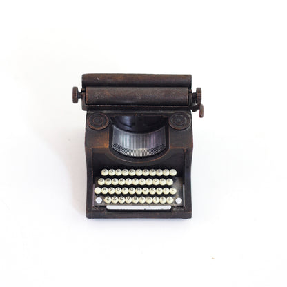 SOLD - Vintage Miniature Die Cast Metal Typewriter