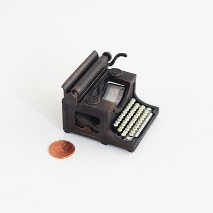 SOLD - Vintage Miniature Die Cast Metal Typewriter