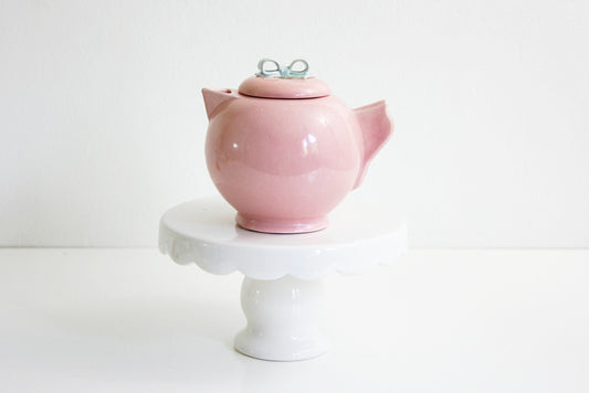 SOLD - Vintage Dorette Saltzman Cream Pitcher / Mid Century Modern Pastel Pink and Blue Pitcher